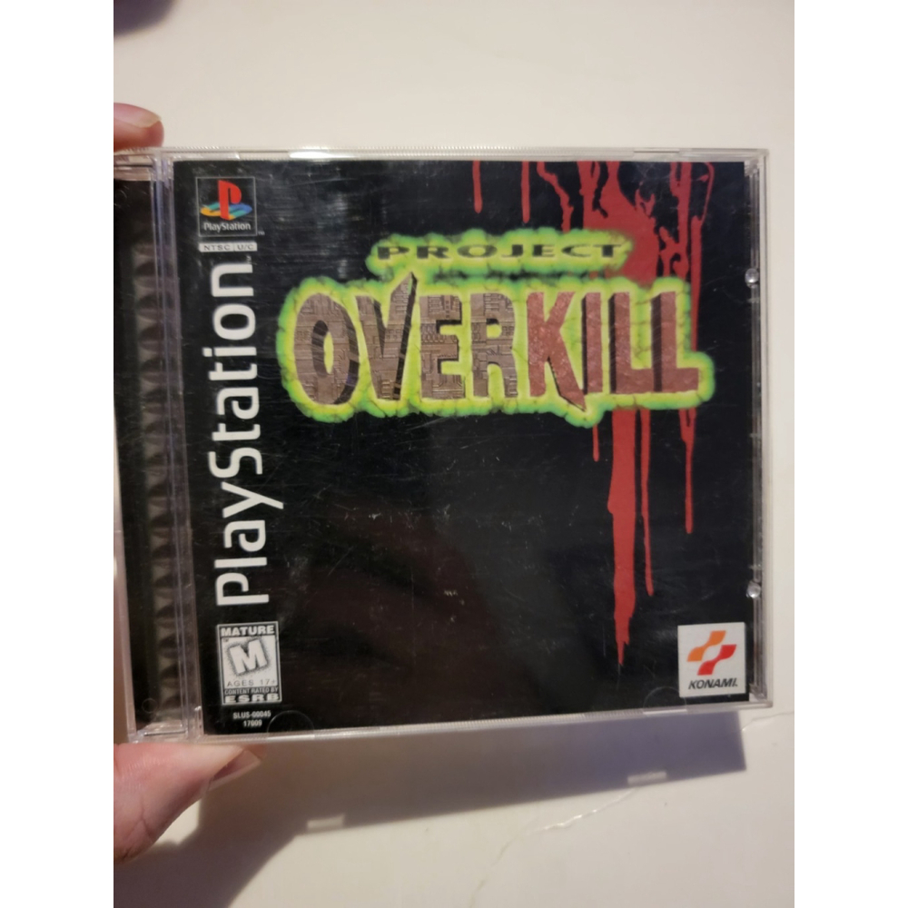Project Overkill | PS1 | Playstation 1 Complete Black Label Konami Game